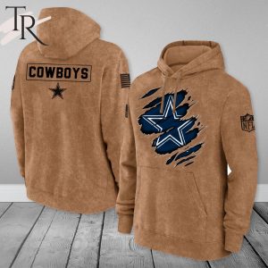 Dallas Cowboys NFL Salute To Service Club Pullover – Brown – Hoodie