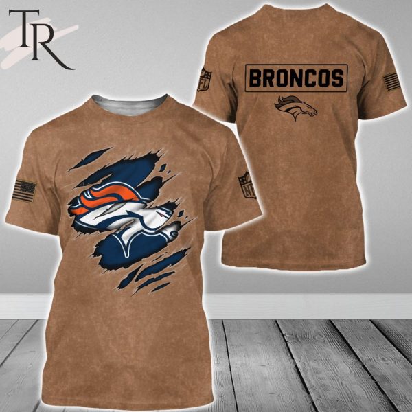 Denver Broncos NFL Salute To Service Club Pullover – Brown – Hoodie