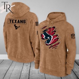 Houston Texans NFL Salute To Service Club Pullover – Brown – Hoodie