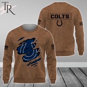 Indianapolis Colts NFL Salute To Service Club Pullover – Brown – Hoodie