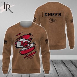 Kansas City Chiefs NFL Salute To Service Club Pullover – Brown – Hoodie