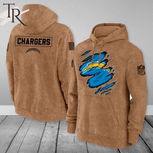 Los Angeles Chargers NFL Salute To Service Club Pullover – Brown – Hoodie
