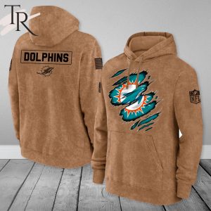 Miami Dolphins NFL Salute To Service Club Pullover – Brown – Hoodie