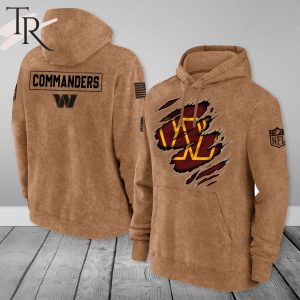 Washington Commanders NFL Salute To Service Club Pullover – Brown – Hoodie