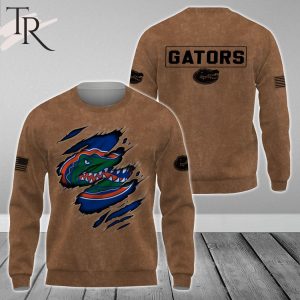 Florida Gators NCAA Salute To Service Club Pullover  – Brown – Hoodie