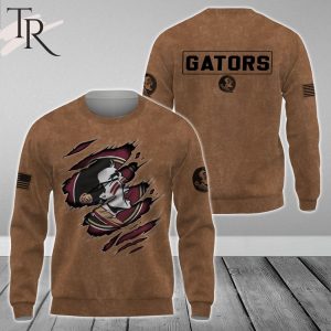 Florida State Seminoles NCAA Salute To Service Club Pullover  – Brown – Hoodie