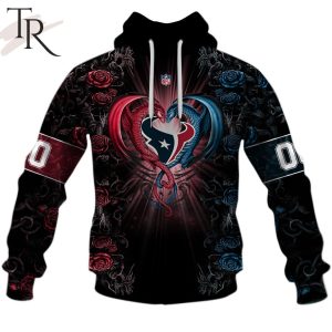 Personalized NFL Rose Dragon Houston Texans Hoodie