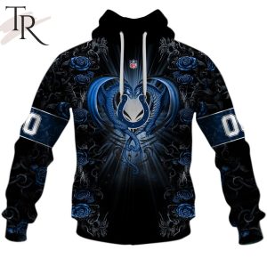 Personalized NFL Rose Dragon Indianapolis Colts Hoodie
