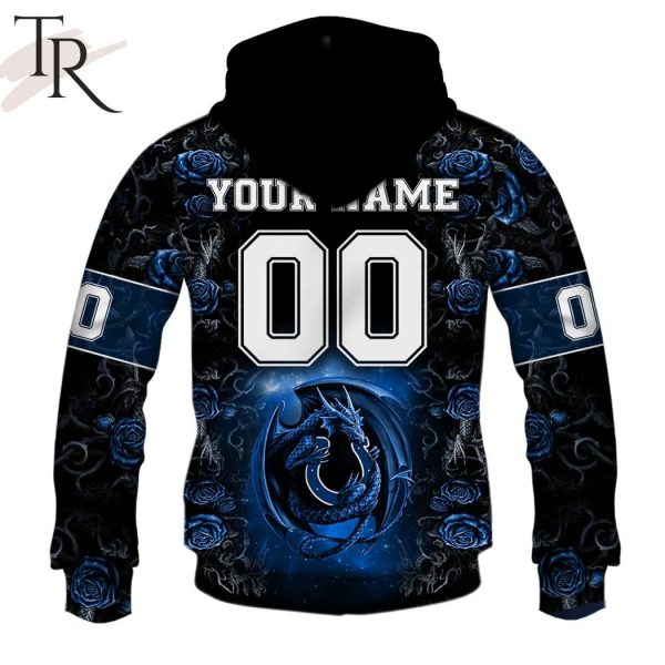 Personalized NFL Rose Dragon Indianapolis Colts Hoodie