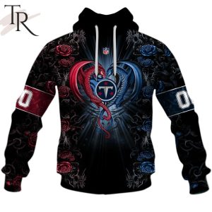 Personalized NFL Rose Dragon Tennessee Titans Hoodie