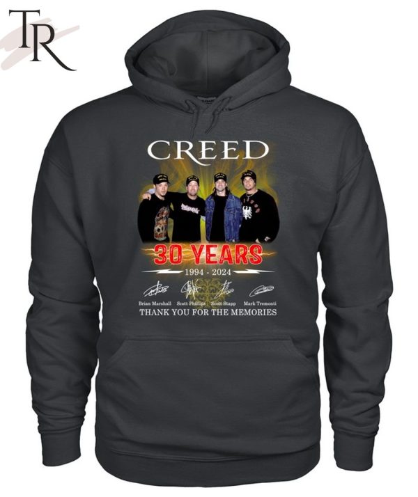 Creed 30 Years 1994 – 2024 Thank You For The Memories T-Shirt