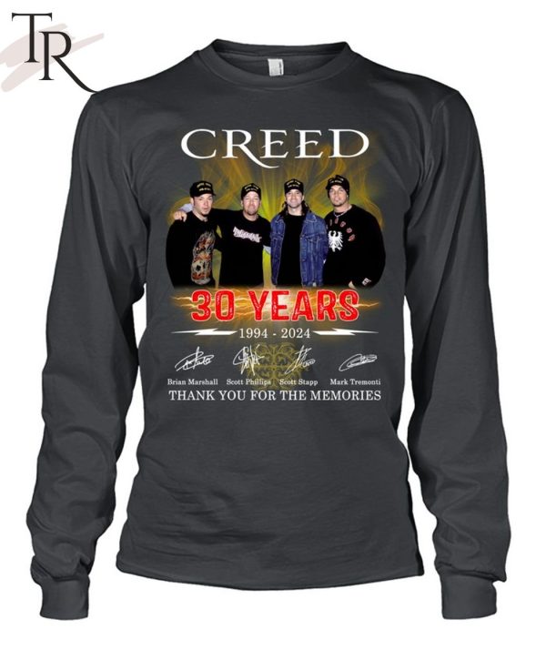 Creed 30 Years 1994 – 2024 Thank You For The Memories T-Shirt