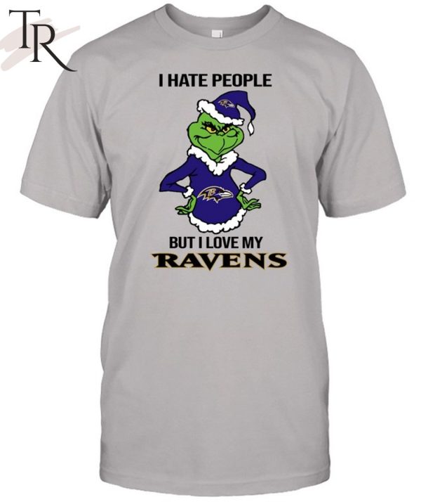 I Hate People But I Love My Ravens T-Shirt