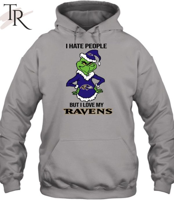 I Hate People But I Love My Ravens T-Shirt