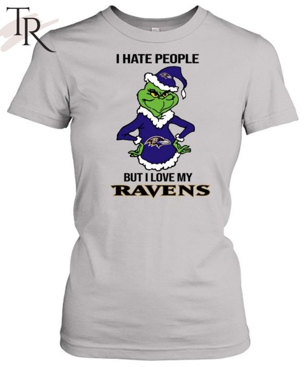 I Hate People But I Love My Ravens T-Shirt