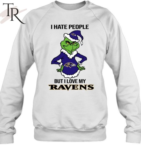 I Hate People But I Love My Ravens T-Shirt