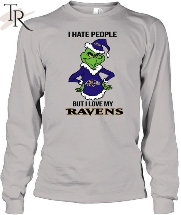 I Hate People But I Love My Ravens T-Shirt