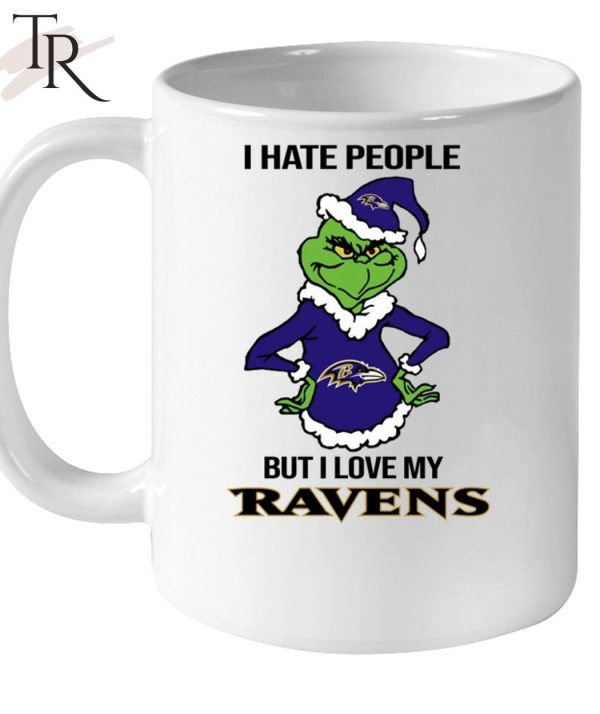 I Hate People But I Love My Ravens T-Shirt