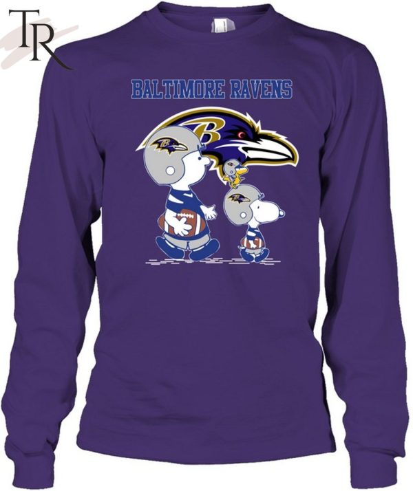 Ravens Snoopy Play Soccer T-Shirt