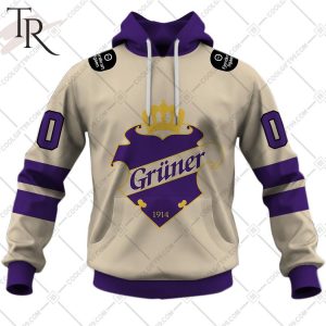 Personalized Gruner Ishockey 2324 Home Jersey Style Hoodie