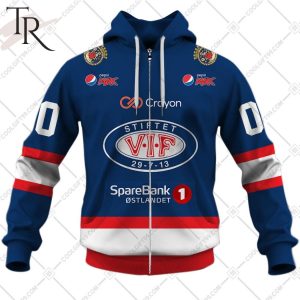 Personalized Valerenga Ishockey 2324 Home Jersey Style Hoodie