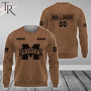 Custom Name Mississippi State Bulldogs NCAA Salute To Service For Veterans Day Full Printed Hoodie
