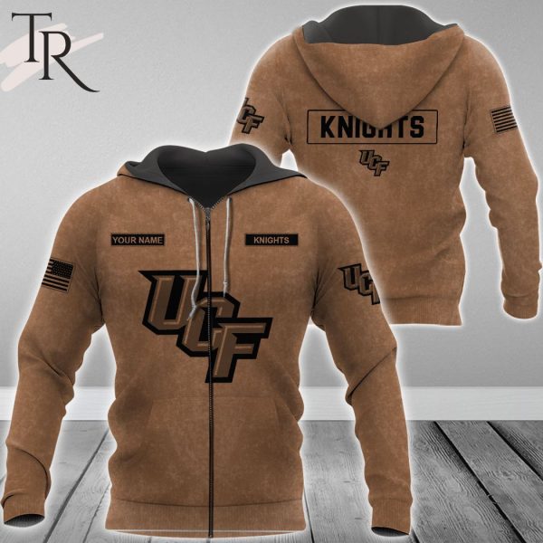 Custom Name UCF Knights NCAA Salute To Service For Veterans Day Full Printed Hoodie