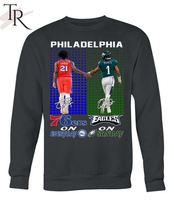 Philadelphia 76ers On Everyday Philadelphia On Sunday T-Shirt