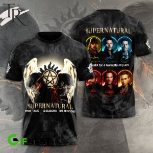 Supernatural Thanks For A Wonderful 18 Years 3D Hoodie