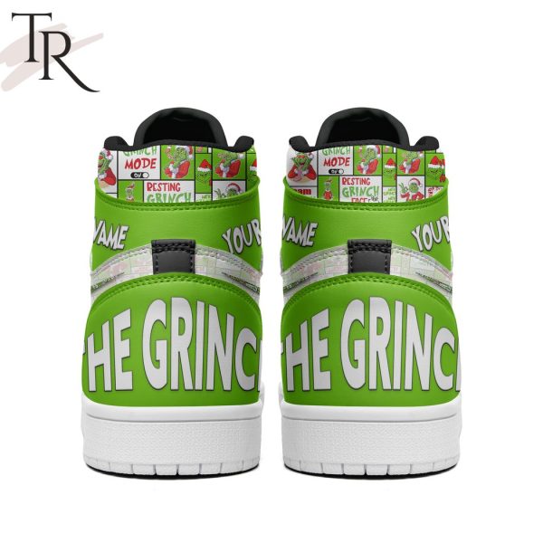 The Grinch Ho Ho Ho Custom Name Air Jordan 1