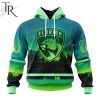 Personalized NHL Edmonton Oilers Special Design With Northern Light Full Printed Hoodie