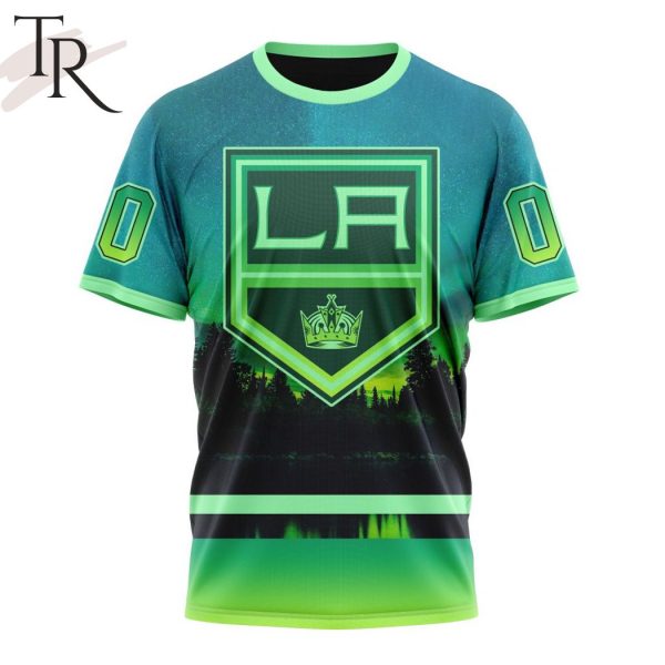 Personalized NHL Los Angeles Kings Special Design With Northern Light Full Printed Hoodie