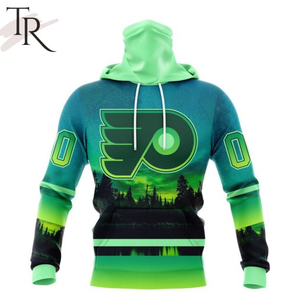 Personalized NHL Philadelphia Flyers Special Design With Northern Light Full Printed Hoodie