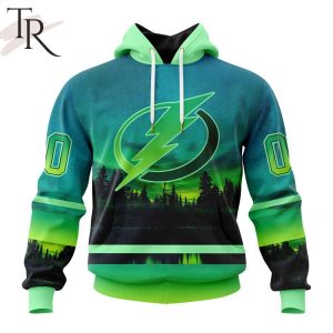 Personalized NHL Tampa Bay Lightning Special Design With Northern Light Full Printed Hoodie