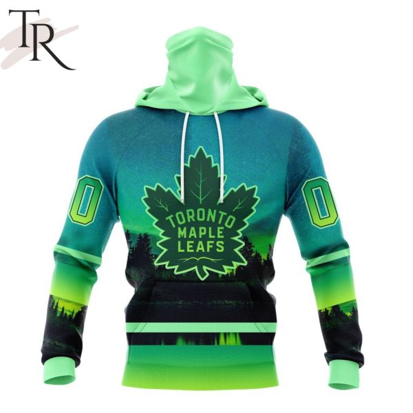 Personalized NHL Toronto Maple Leafs Special Design With Northern Light Full Printed Hoodie