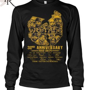 Wu-Tang Clan 32nd Anniversary 1992 – 2024 Thank You For The Memories T-Shirt