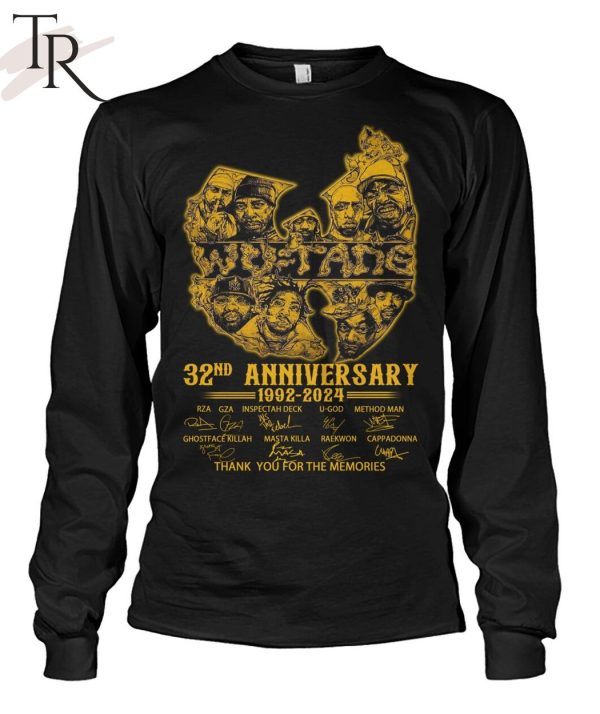 Wu-Tang Clan 32nd Anniversary 1992 – 2024 Thank You For The Memories T-Shirt