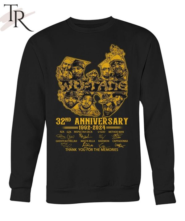 Wu-Tang Clan 32nd Anniversary 1992 – 2024 Thank You For The Memories T-Shirt