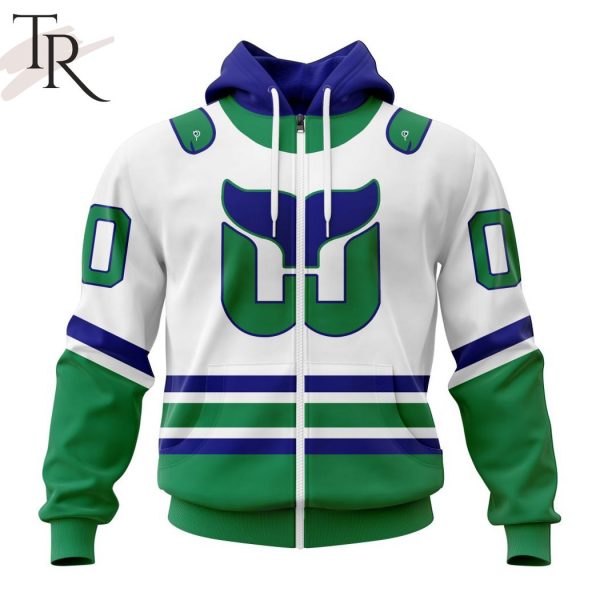 NHL Carolina Hurricanes Personalize 2023 White Whalers Kits Hoodie