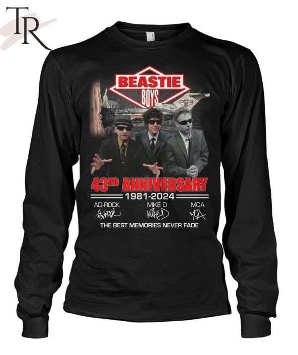 Beastie Boys 43rd Anniversary 1981 – 2024 The Best Memories Never Fade T-Shirt