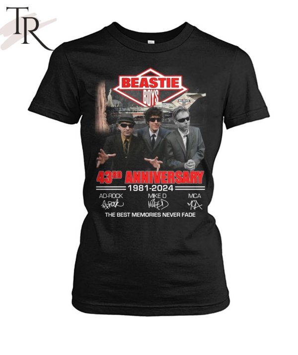 Beastie Boys 43rd Anniversary 1981 – 2024 The Best Memories Never Fade T-Shirt