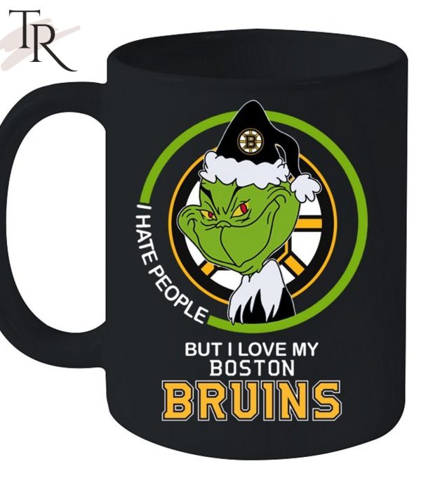 Grinch I Hate People But I Love My Boston Bruins T-Shirt