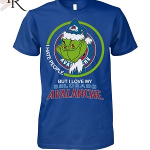 Grinch I Hate People But I Love My Colorado Avalanche T-Shirt