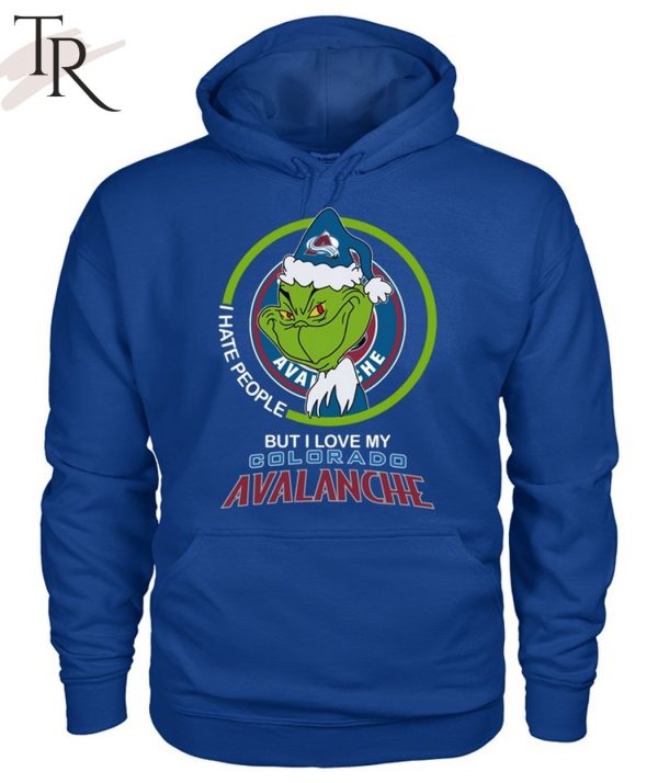 Grinch I Hate People But I Love My Colorado Avalanche T-Shirt