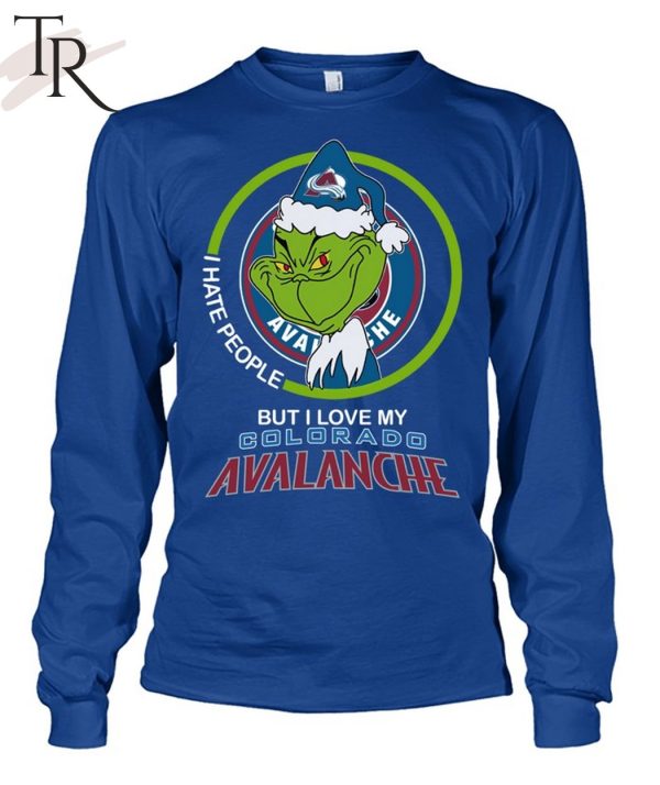 Grinch I Hate People But I Love My Colorado Avalanche T-Shirt