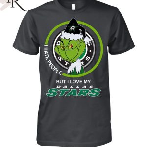 Grinch I Hate People But I Love My Dallas Stars T-Shirt