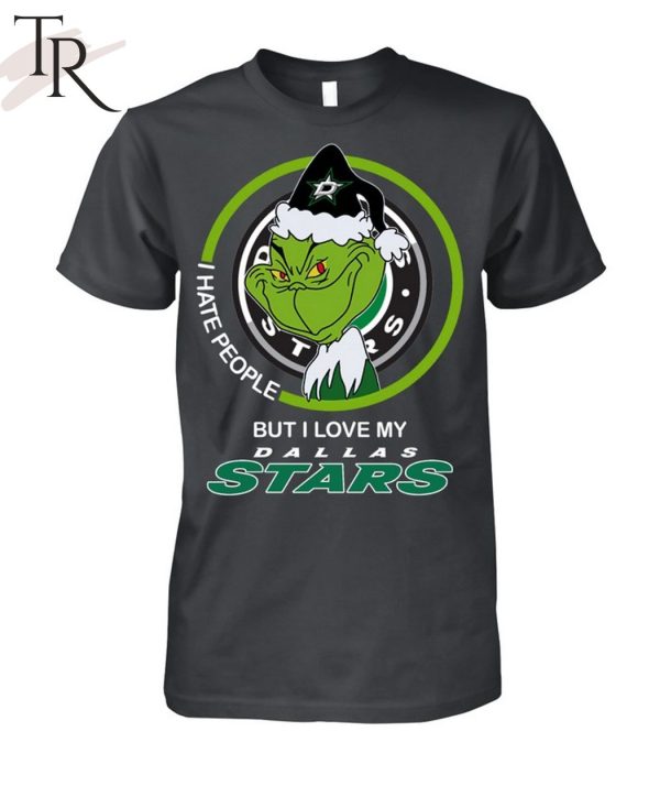 Grinch I Hate People But I Love My Dallas Stars T-Shirt