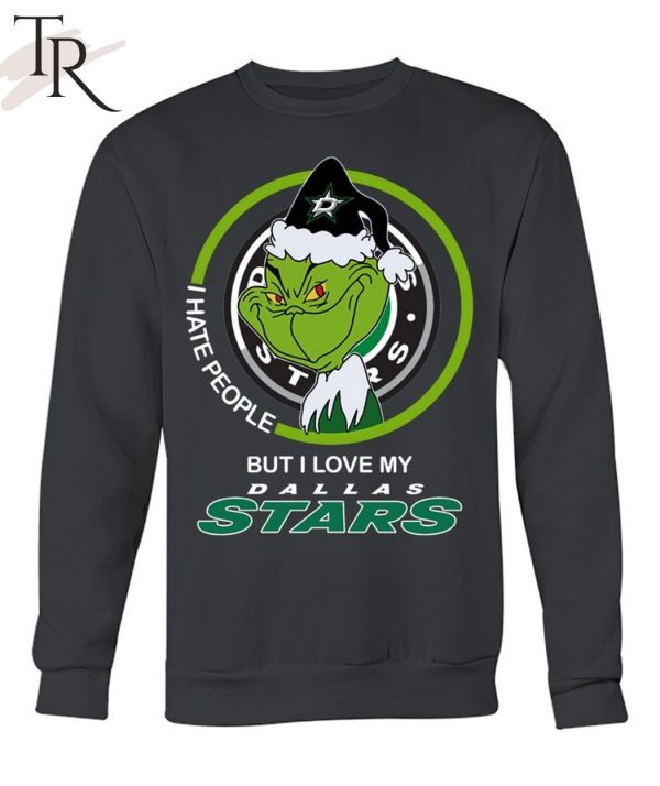 Grinch I Hate People But I Love My Dallas Stars T-Shirt