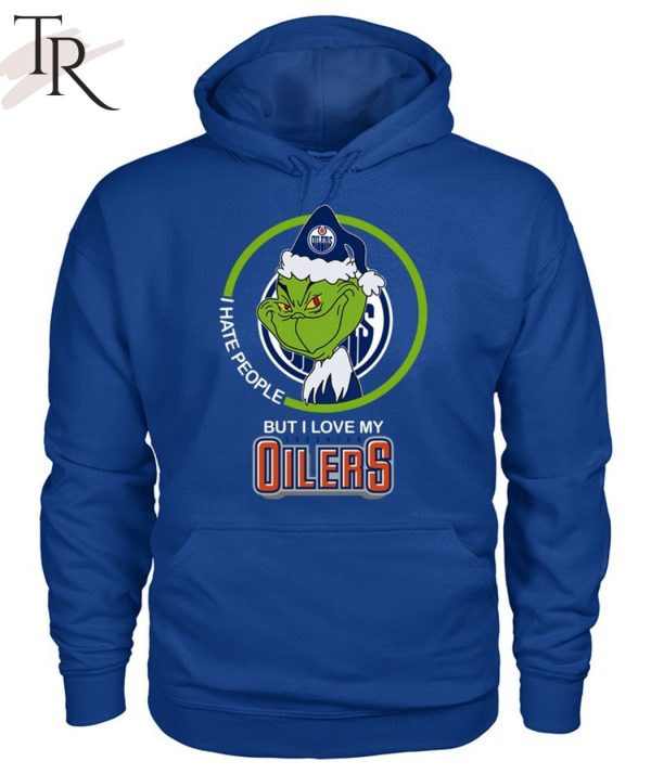 Grinch I Hate People But I Love My Oilers T-Shirt