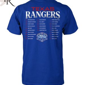 Texas Rangers ROAD Warriors World Series Champions 2023 T-Shirt